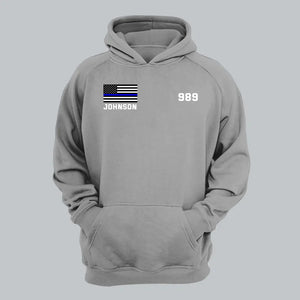 Personalized US Police Custom Name & ID Hoodie 2D Printed KVH231641