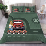 Personalized Dog Mom Dog Lovers Gift Bedding Set Printed VQ231631