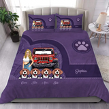 Personalized Dog Mom Dog Lovers Gift Bedding Set Printed VQ231631