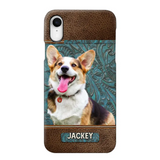 Personalized Upload Your Dog Photo Leather Phonecase Printed 23MAR-HQ16