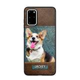 Personalized Upload Your Dog Photo Leather Phonecase Printed 23MAR-HQ16