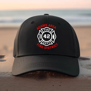 Personalized Firefighter Department Custom ID Black Cap KVH1660