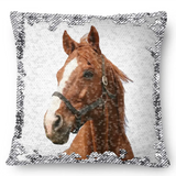 Personalized Upload Your Horse Photo Seguin Pillow Printed VQ231666