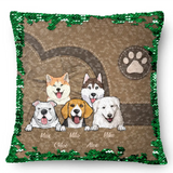 Personalized Dog Names Dog Lovers Gift Seguin Pillow Printed HN231668