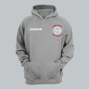 Personalized Firefighter Department Custom Name & ID Hoodie 2D Printed KVH231599