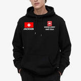 Personalized Swiss Veteran/Soldier Custom Name & Time Hoodie 2D Printed KVH231708