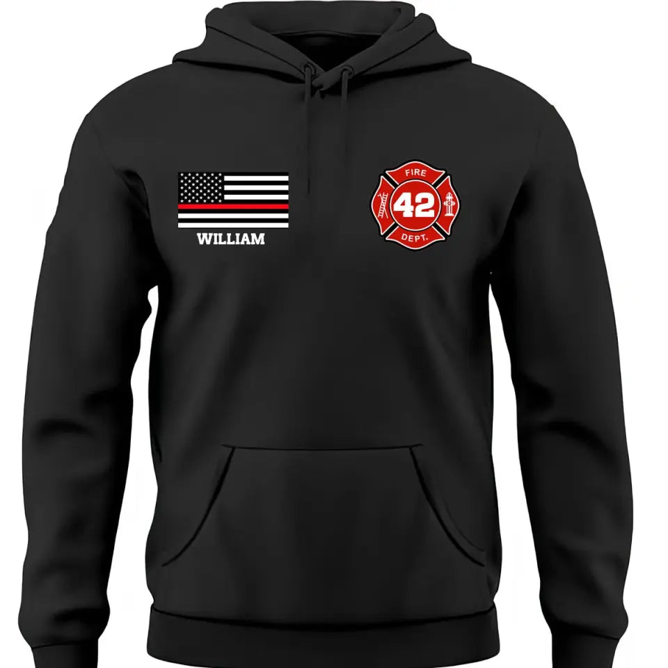 Personalized US Firefighter Custom Name & ID Hoodie 2D Printed LAHVQ231719