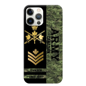 Personalized Canadian Armed Forces Logo Custom Name Phonecase Printed 231721AHVA