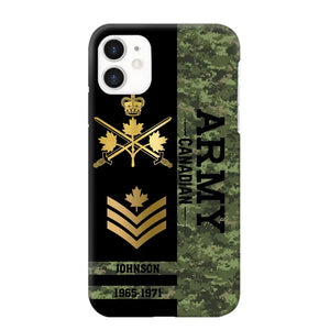 Personalized Canadian Armed Forces Logo Custom Name Phonecase Printed 231721AHVA