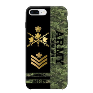 Personalized Canadian Armed Forces Logo Custom Name Phonecase Printed 231721AHVA