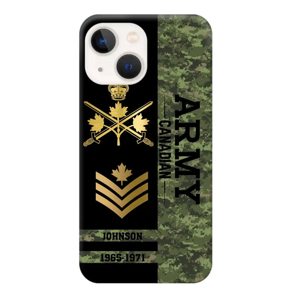 Personalized Canadian Armed Forces Logo Custom Name Phonecase Printed 231721AHVA