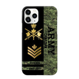 Personalized Canadian Armed Forces Logo Custom Name Phonecase Printed 231721AHVA