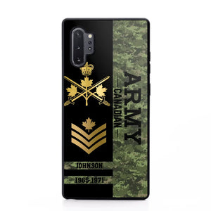 Personalized Canadian Armed Forces Logo Custom Name Phonecase Printed 231721AHVA