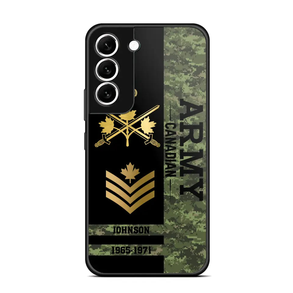 Personalized Canadian Armed Forces Logo Custom Name Phonecase Printed 231721AHVA