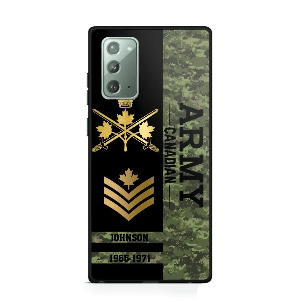 Personalized Canadian Armed Forces Logo Custom Name Phonecase Printed 231721AHVA