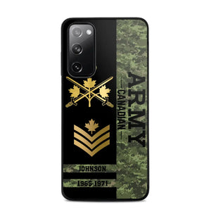 Personalized Canadian Armed Forces Logo Custom Name Phonecase Printed 231721AHVA