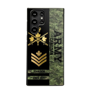 Personalized Canadian Armed Forces Logo Custom Name Phonecase Printed 231721AHVA