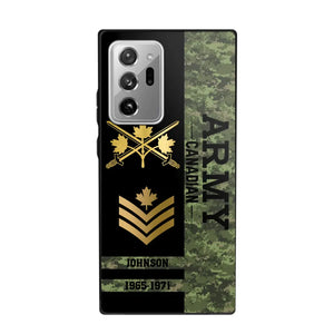 Personalized Canadian Armed Forces Logo Custom Name Phonecase Printed 231721AHVA