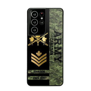 Personalized Canadian Armed Forces Logo Custom Name Phonecase Printed 231721AHVA