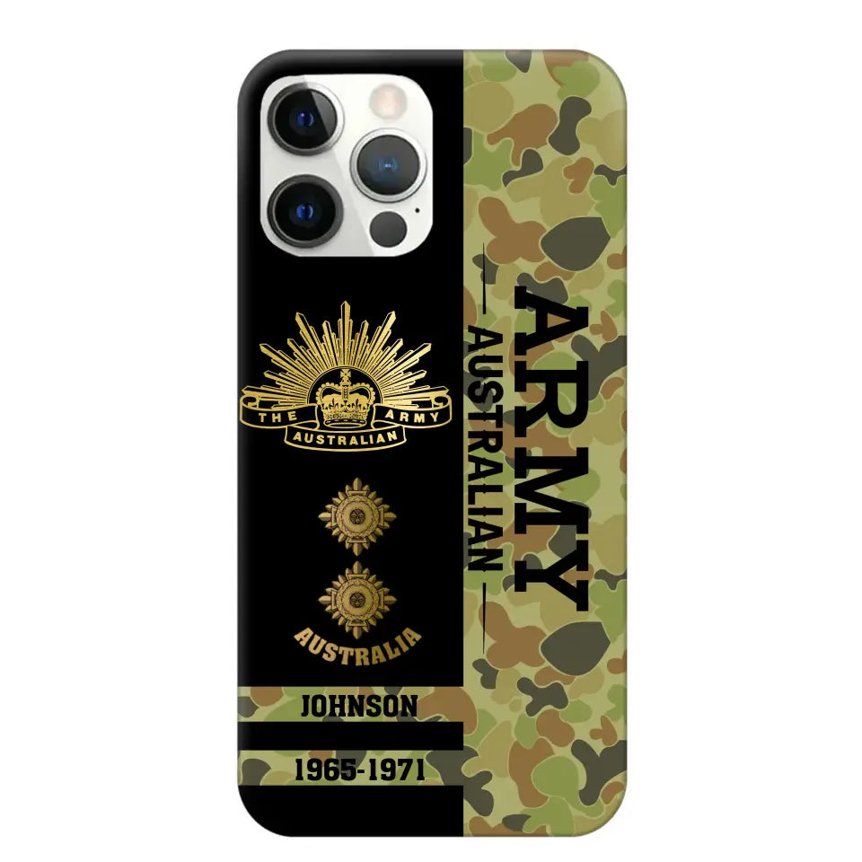 Personalized Australian Armed Forces Logo Custom Name Phonecase Printed 231721AHVA