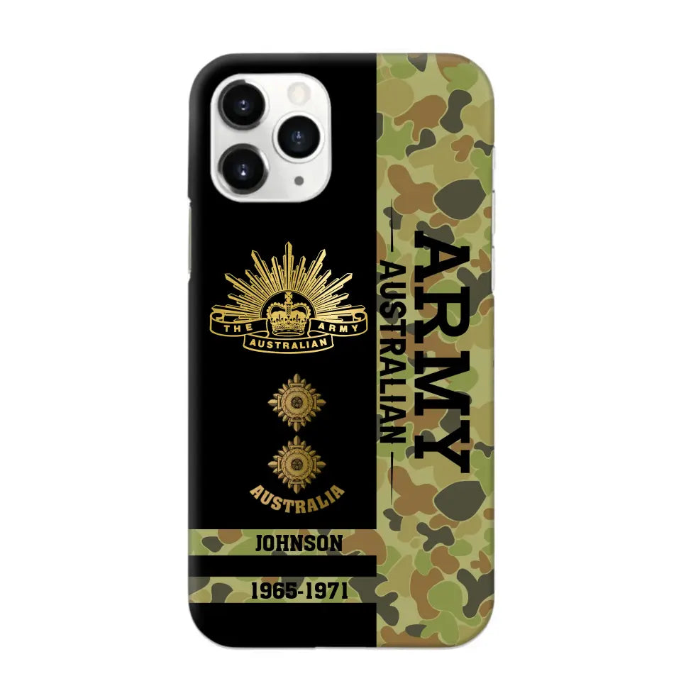 Personalized Australian Armed Forces Logo Custom Name Phonecase Printed 231721AHVA