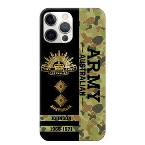 Personalized Australian Armed Forces Logo Custom Name Phonecase Printed 231721AHVA