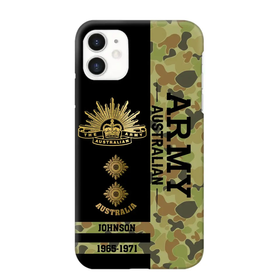 Personalized Australian Armed Forces Logo Custom Name Phonecase Printed 231721AHVA