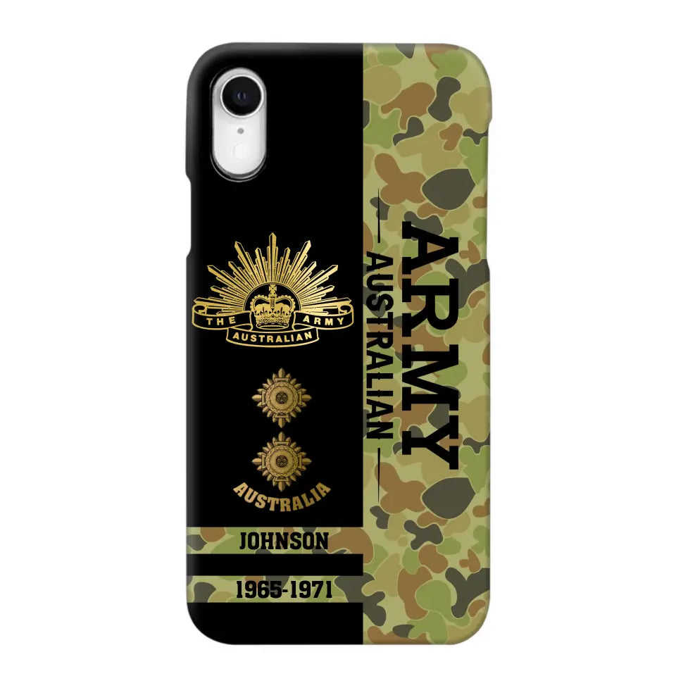 Personalized Australian Armed Forces Logo Custom Name Phonecase Printed 231721AHVA