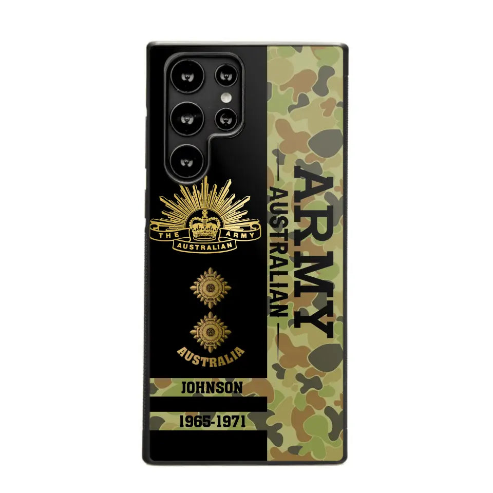 Personalized Australian Armed Forces Logo Custom Name Phonecase Printed 231721AHVA