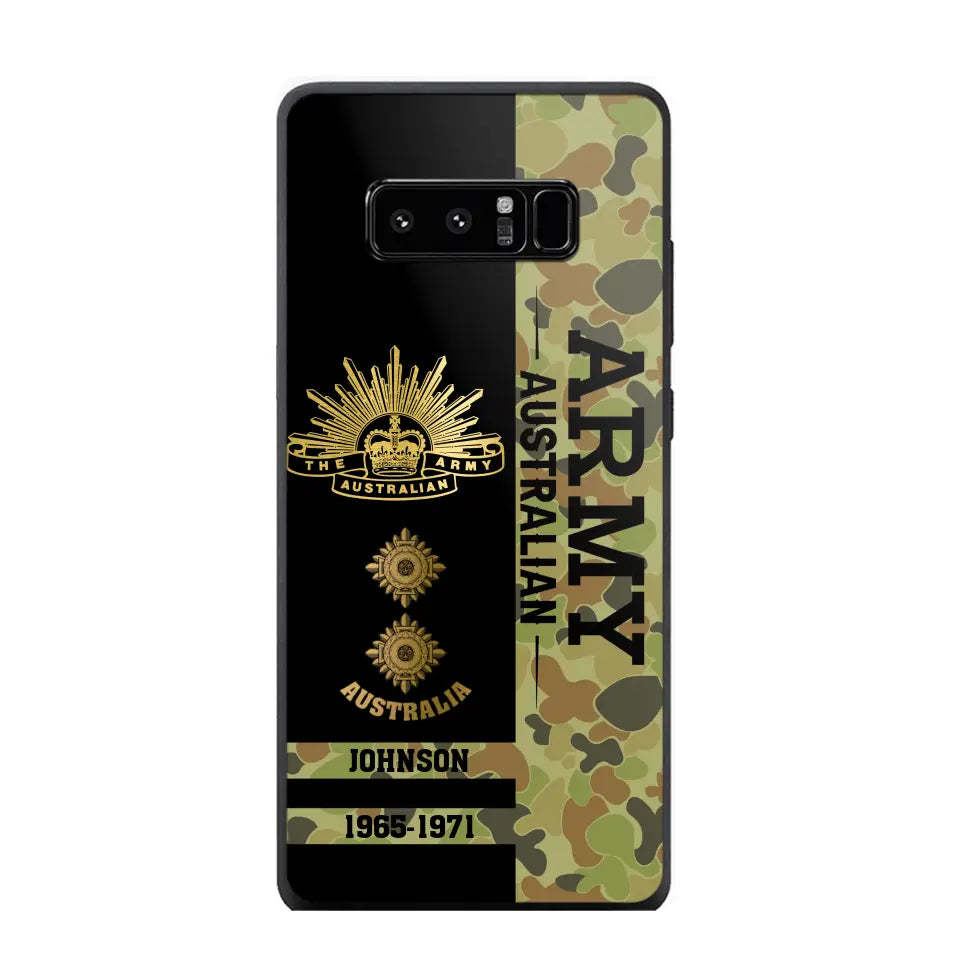 Personalized Australian Armed Forces Logo Custom Name Phonecase Printed 231721AHVA