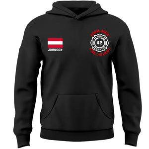 Personalized Austrian Firefighter Custom Name & Department Hoodie 2D Printed KVH231731