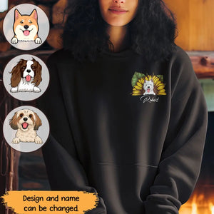 Personalized Sunflower Dog Names Dog Lovers Gift Hoodie 2D Printed HN231737