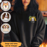 Personalized Sunflower Dog Names Dog Lovers Gift Hoodie 2D Printed HN231737