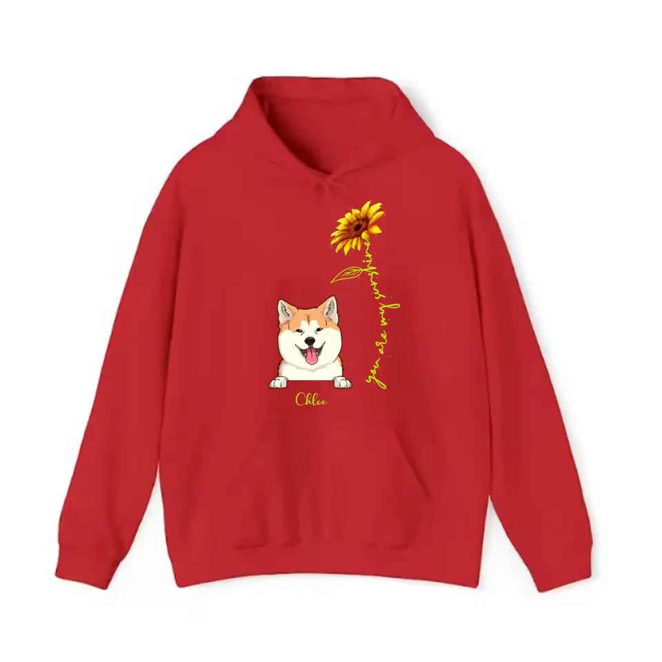 Personalized You Are My Sunshine Sunflower Dog Mom Dog Lovers Gift Hoodie 2D Printed HN231748