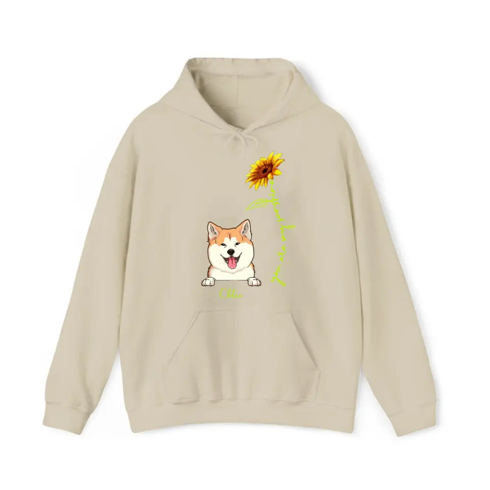 Personalized You Are My Sunshine Sunflower Dog Mom Dog Lovers Gift Hoodie 2D Printed HN231748