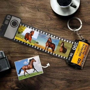 Personalized 1-15 Photos Film Roll Keychain Custom Photo Gifts For Horse Lover Camera Roll Gift Birthday gifts HN231771