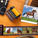 Personalized 1-15 Photos Film Roll Keychain Custom Photo Gifts For Horse Lover Camera Roll Gift Birthday gifts HN231771