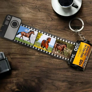 Personalized 1-15 Photos Film Roll Keychain Custom Photo Gifts For Horse Lover Camera Roll Gift Birthday gifts HN231771