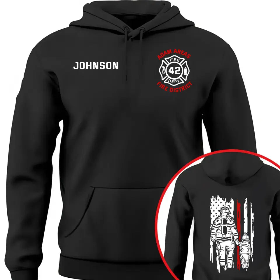 Personalized US Retired Firefighter Custom Time Hoodie 2D Printed 2421AHHN