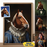 Personalized Upload Your Horse Photo Custom Name Poster Printed HN2446