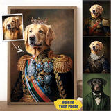 Personalized Upload Your Dog Photo Royal Dog Lovers Gift Poster Printed VQ2452