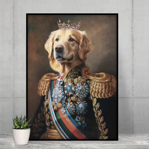 Personalized Upload Your Dog Photo Royal Dog Lovers Gift Poster Printed VQ2452