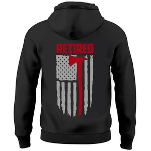 Personalized US Retired Firefighter Custom Name Hoodie 2D Printed QTHN2457