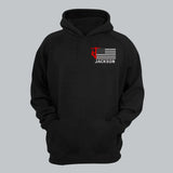 Personalized US Firefighter Custom Name Embroidered Hoodie Printed KVH24105