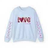 Personalized Love Nanalife & Kid Names Valentine's Day Gift Sweatshirt or Hoodie Printed QTVQ24173