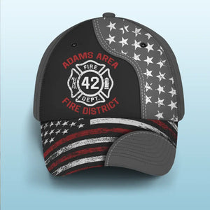 Personalized US Firefighter Custom ID Cap 3D Printed LVA24195