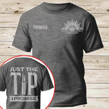 Personalized Just The Tip I Promise Australian Veteran T-shirt Printed QTLVA24208