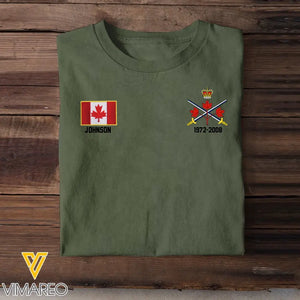 Personalized I Walked The Walk Canadian Veteran Custom Name & Time T-shirt Printed VQ24253