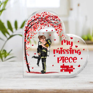 Personalized My Missing Piece Couple Gift Valentine's Day Gift Acrylic Plaque Printed QTKVH24267