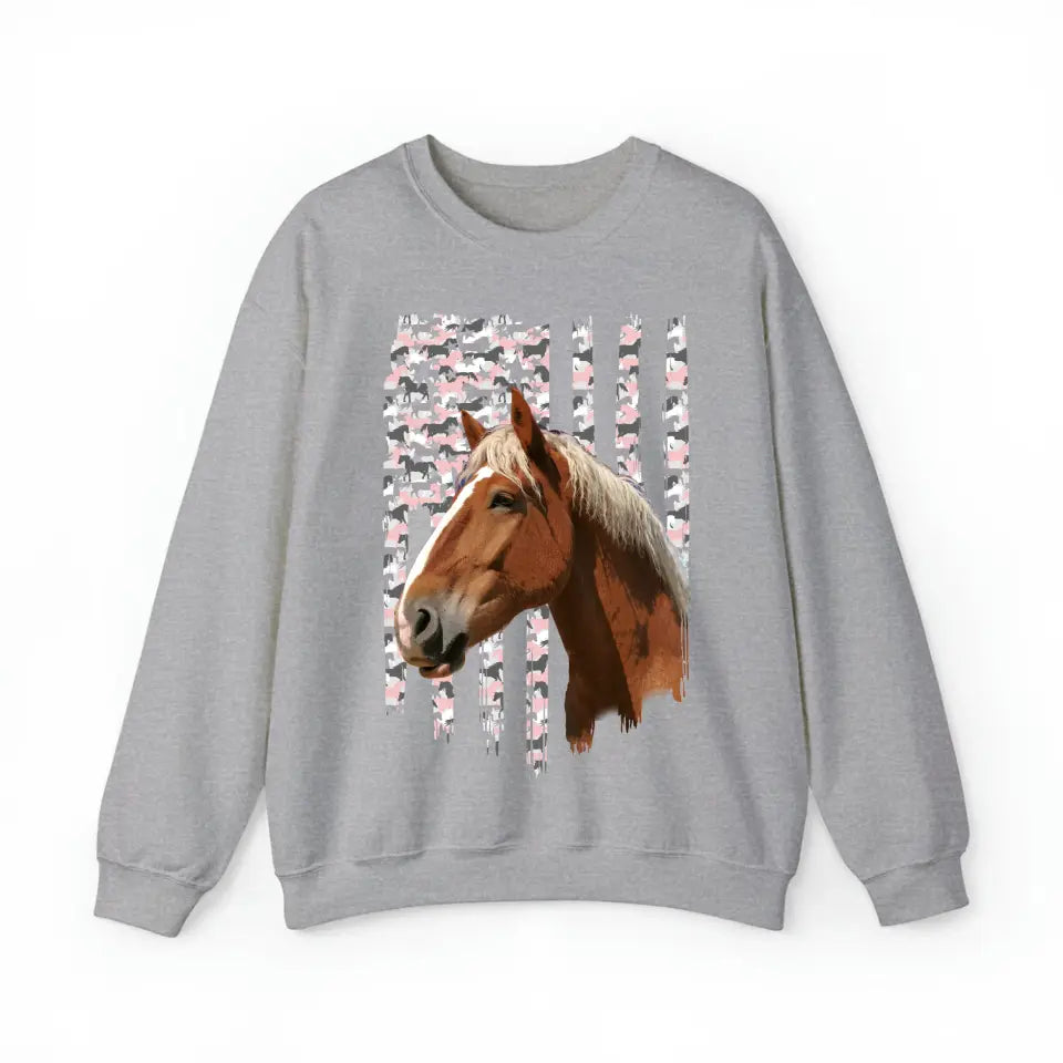 Personalized Upload Your Horse Photo Horse Lovers Gift Sweatshirt & Legging Printed QTHN24291